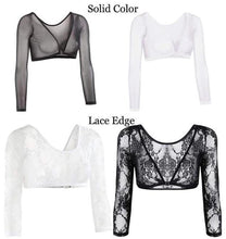 Load image into Gallery viewer, Women's Lace V-Neck Perspective Cardigan Seamless Arm Shaper
