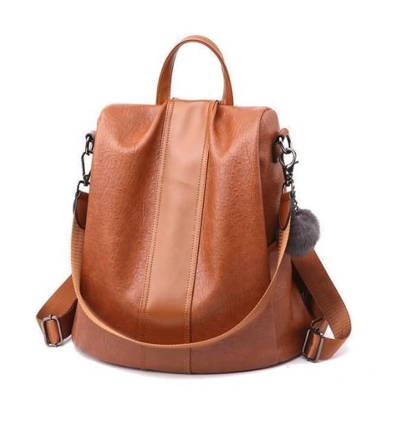Premium Leather Three Way Anti-Thief Women's Backpack