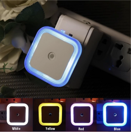 2pcs Mini EU/US Plug LED Sensor Control Mini Night Light