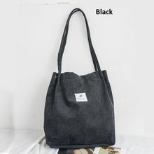 Load image into Gallery viewer, Casual Large Capacity Corduroy Shopping Shoulder Bag Women Travel Tote Handbag