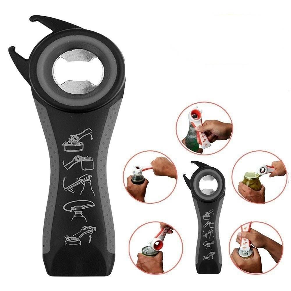 Premium 5 in 1 Lids off Jar Opener and Bottle Opener