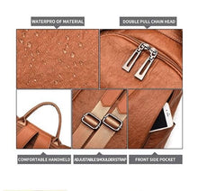 Load image into Gallery viewer, Premium Leather Three Way Anti-Thief Women's Backpack