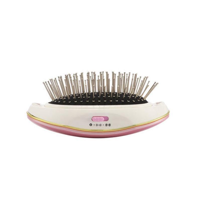 Mini Portable Electric Ionic Detangling Comb Hair Brush Massager for Women