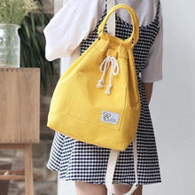 Load image into Gallery viewer, Canvas Multi-function Backpack String Large Capacity Waterproof Bucket Handbags/Shoulder bags
