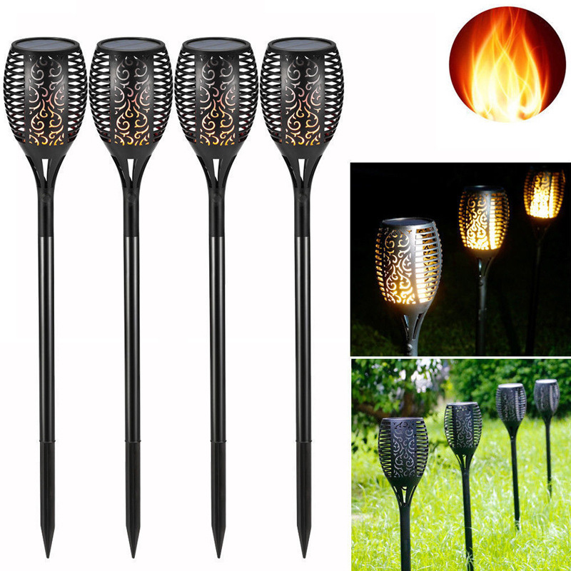 Solar light 96led flame light