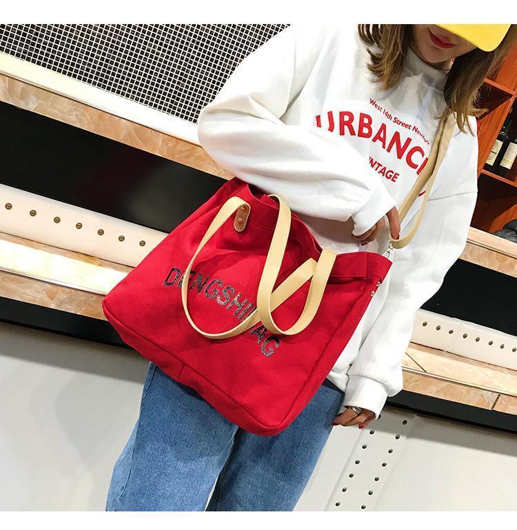 Large capacity canvas bag