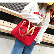Load image into Gallery viewer, Large capacity canvas bag