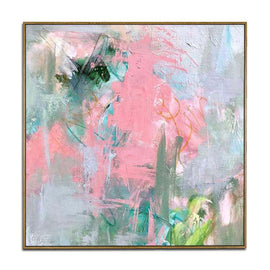 Hand-painted abstract oil painting Camouflage foraging