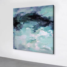 Load image into Gallery viewer, Misty mountain top big oil painting