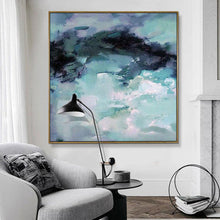 Load image into Gallery viewer, Misty mountain top big oil painting