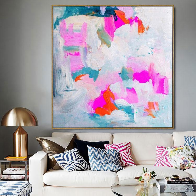 Contemporary abstract  painting mythological world