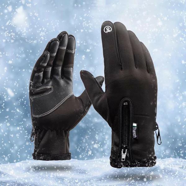 Mens Winter Outdoor Waterproof Touch Screen Gloves