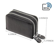 Load image into Gallery viewer, RFID Genuine Leather Card Holder