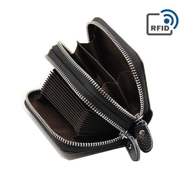 RFID Genuine Leather Card Holder