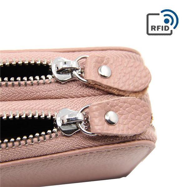RFID Genuine Leather Card Holder