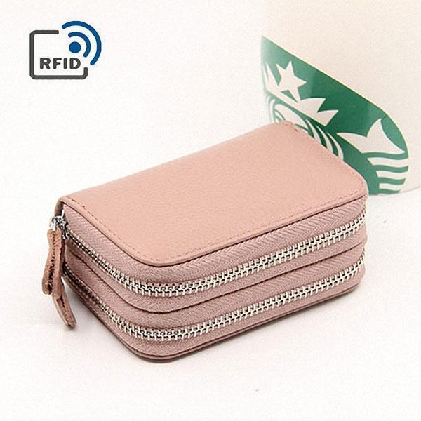 RFID Genuine Leather Card Holder