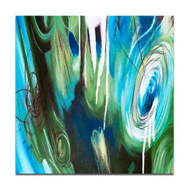 Abstract hand-painted oil painting 3D magic