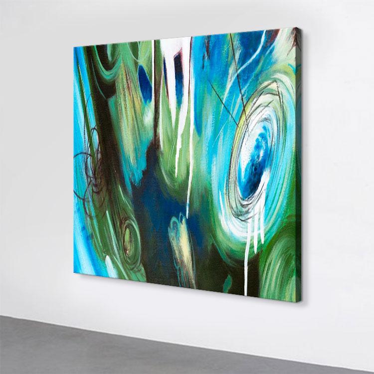 Abstract hand-painted oil painting 3D magic