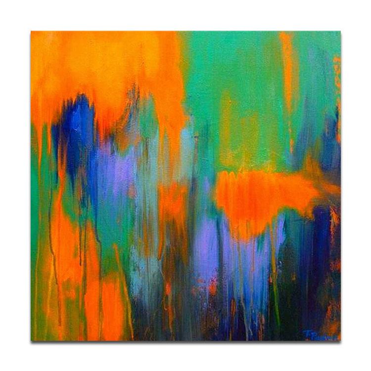 Imaginary hell hand-painted canvas painting