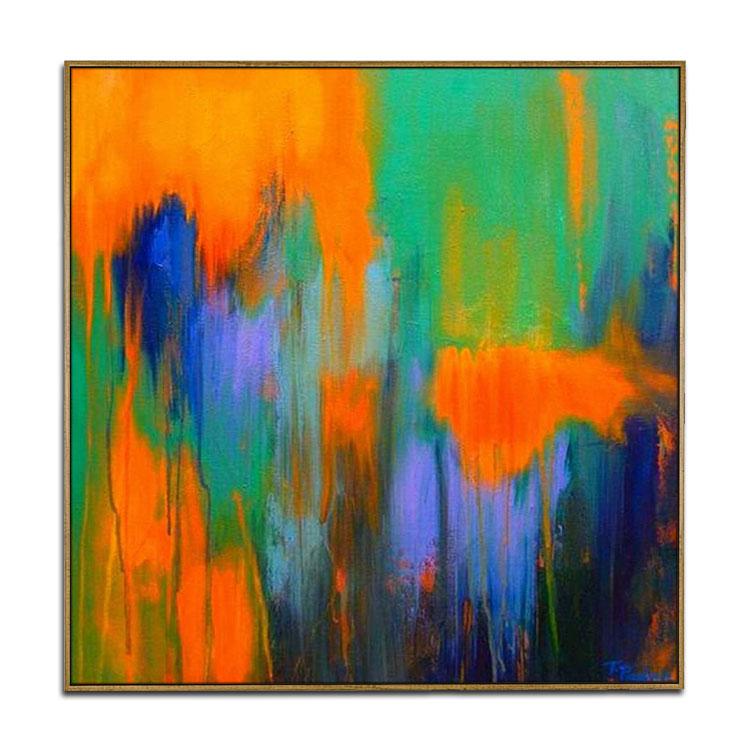 Imaginary hell hand-painted canvas painting