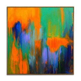 Imaginary hell hand-painted canvas painting