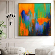 Load image into Gallery viewer, Imaginary hell hand-painted canvas painting