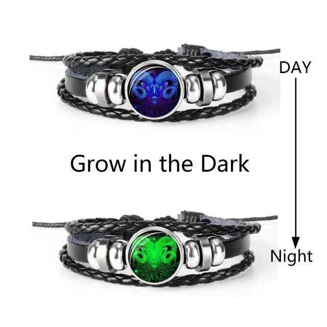 12 constellation luminous bracelet