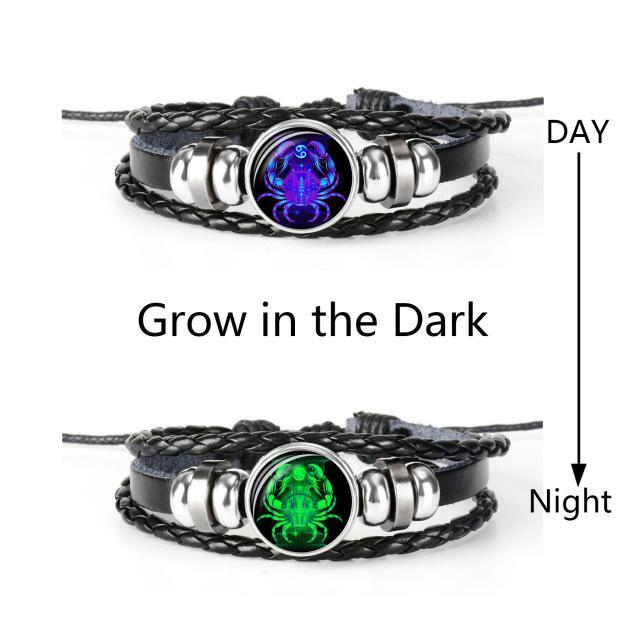 12 constellation luminous bracelet