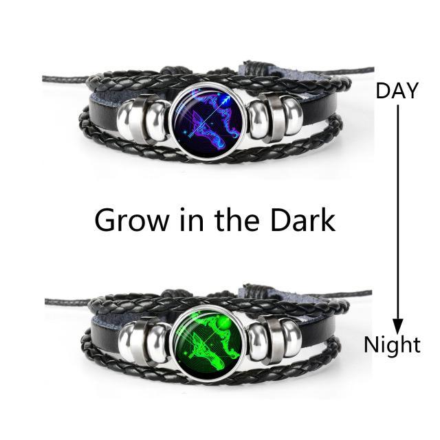12 constellation luminous bracelet