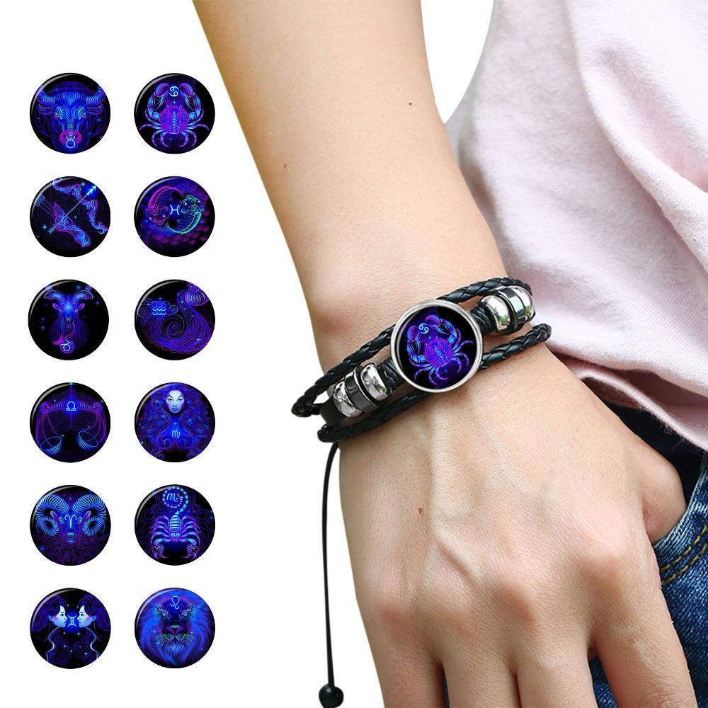 12 constellation luminous bracelet