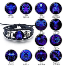 Load image into Gallery viewer, 12 constellation luminous bracelet