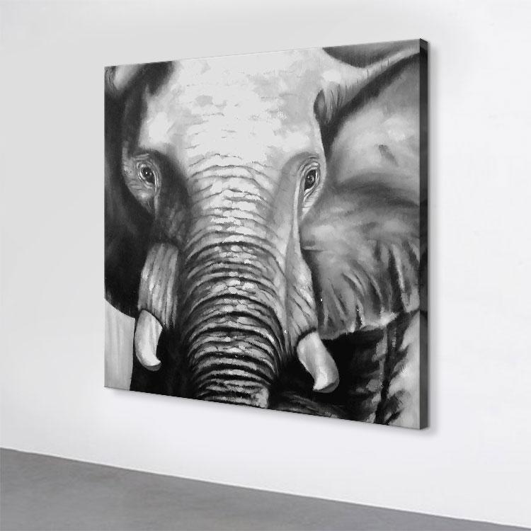 Abstract elephant painting-Gaze
