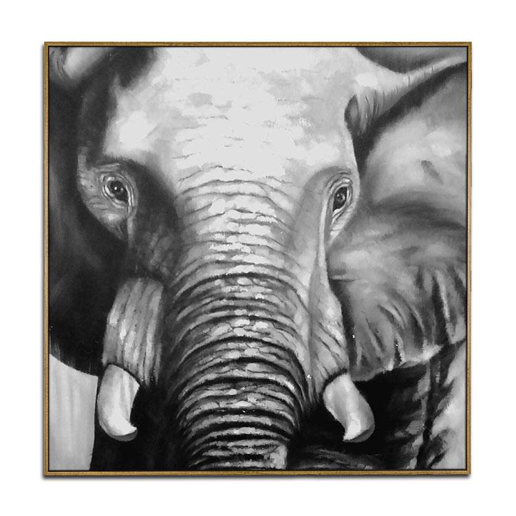 Abstract elephant painting-Gaze
