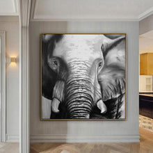 Load image into Gallery viewer, Abstract elephant painting-Gaze