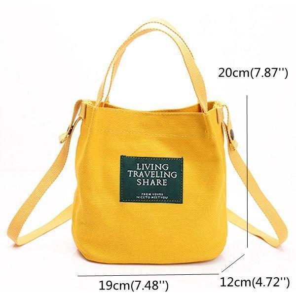 Canvas Durable Must-have Lightweight Handbag Crossbody Bag