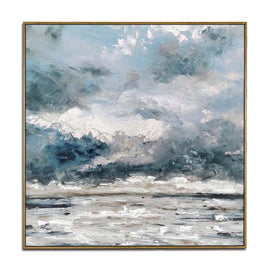 Wall art painting abstract black and white,Dreamland