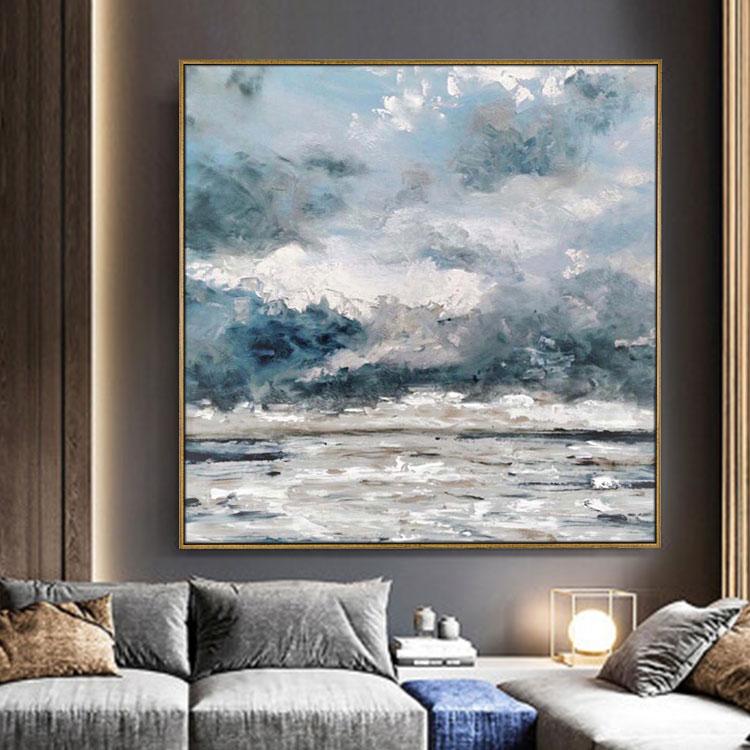 Wall art painting abstract black and white,Dreamland