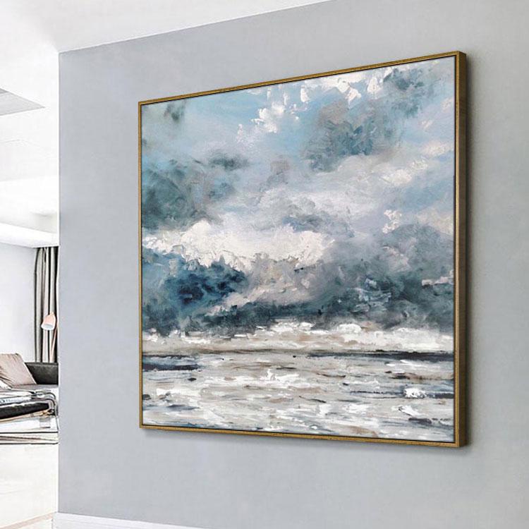 Wall art painting abstract black and white,Dreamland
