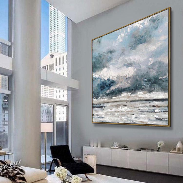 Wall art painting abstract black and white,Dreamland