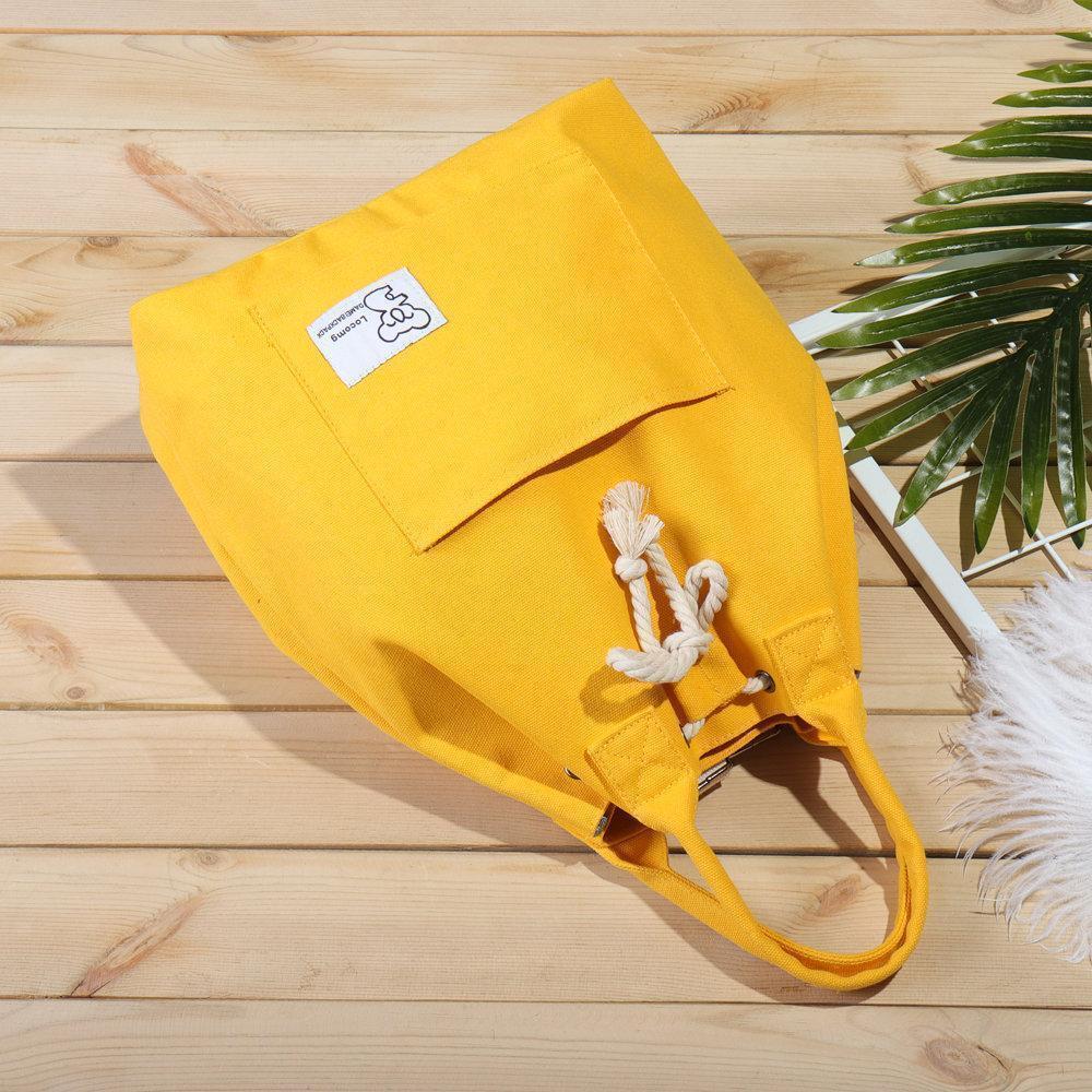 Canvas Multi-function Backpack String Large Capacity Waterproof Bucket Handbags/Shoulder bags