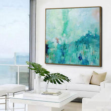 Load image into Gallery viewer, Large modern painting,After rain the empty mountain