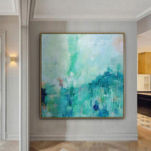 Load image into Gallery viewer, Large modern painting,After rain the empty mountain