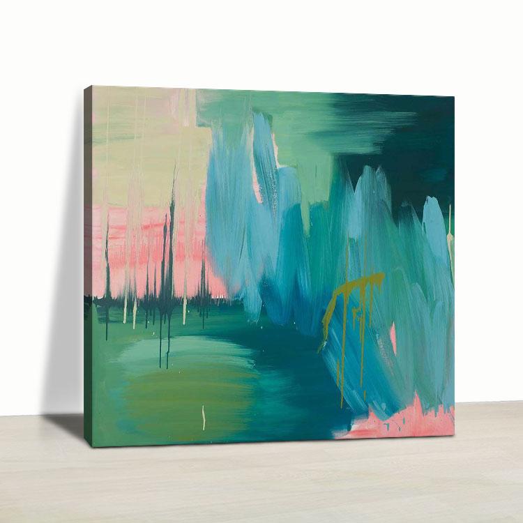 Large abstract painting abstract wall art painting country night