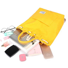 Load image into Gallery viewer, Canvas Multi-function Backpack String Large Capacity Waterproof Bucket Handbags/Shoulder bags