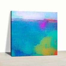 Load image into Gallery viewer, Original abstract painting blue sea