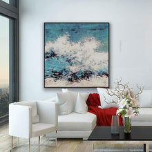 Load image into Gallery viewer, Painting art on canvas modern abstract,Angry waves