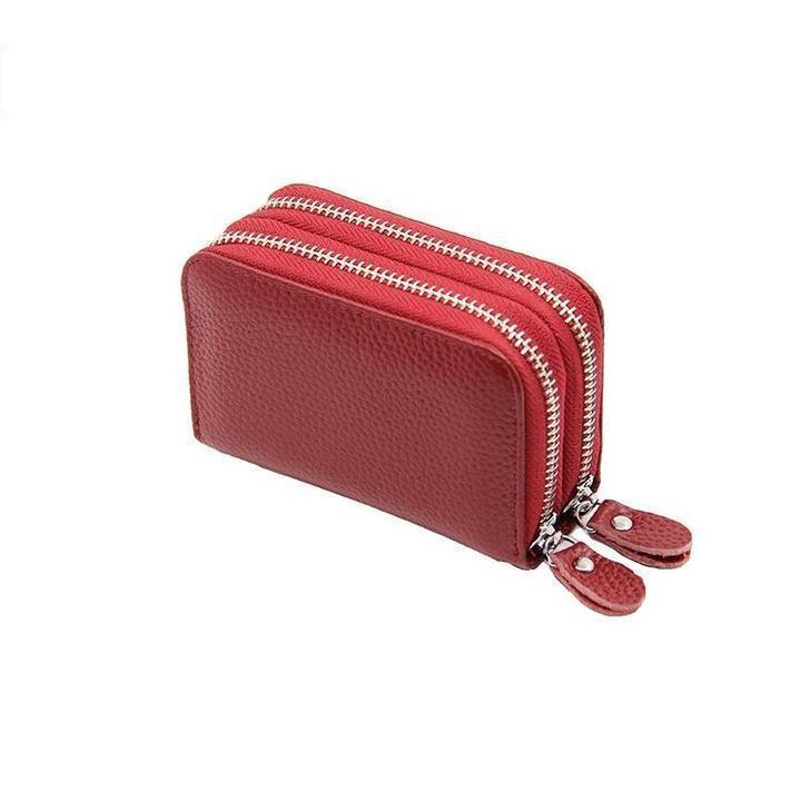 RFID Genuine Leather Card Holder