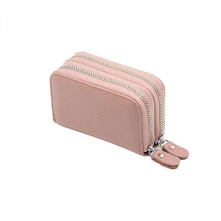 RFID Genuine Leather Card Holder