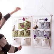 Load image into Gallery viewer, Wall Suspension type Storage Bag Bedroom Sundries Organizer