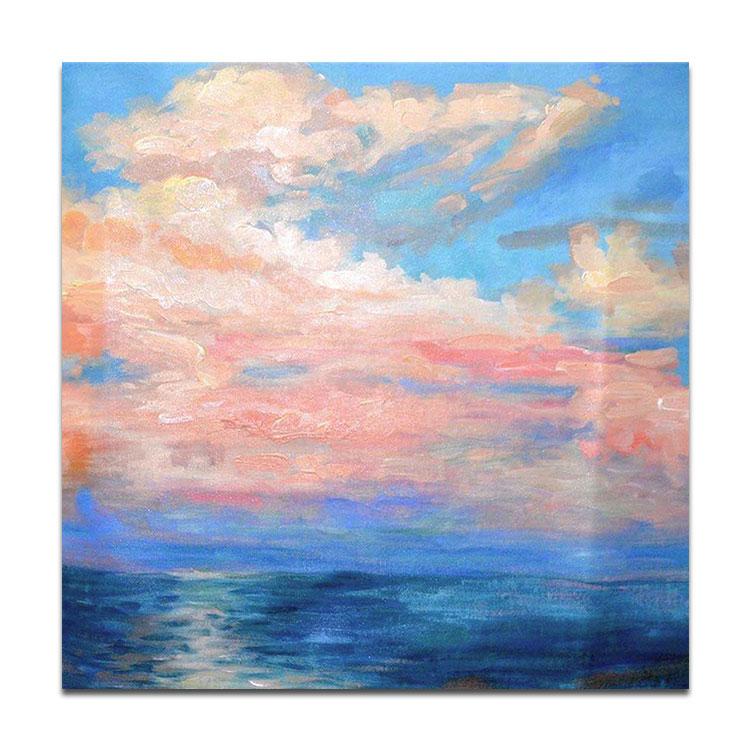 Wistful oceans calm and red